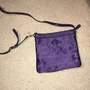 COACH purple crossbody purse
